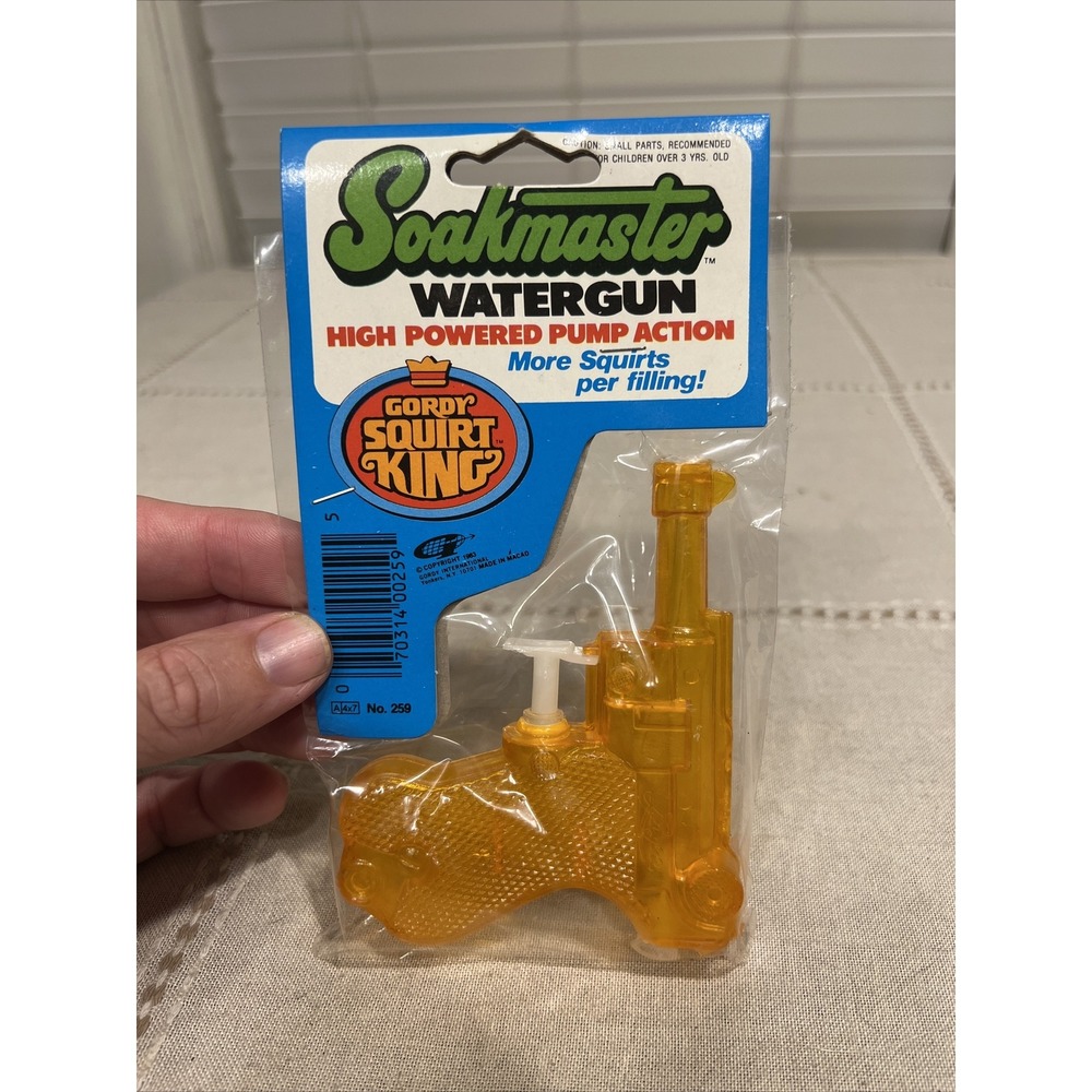 Vintage 1983 Soak Master Gordy Squirt King New dead stock